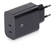 Сетевое зарядное устройство Accesstyle Agate 40 Вт, 2хType-C, черный 