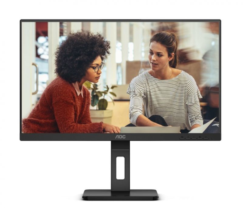 Монитор  24" AOC 24E3QAF, IPS, 75Гц, колонки, черный