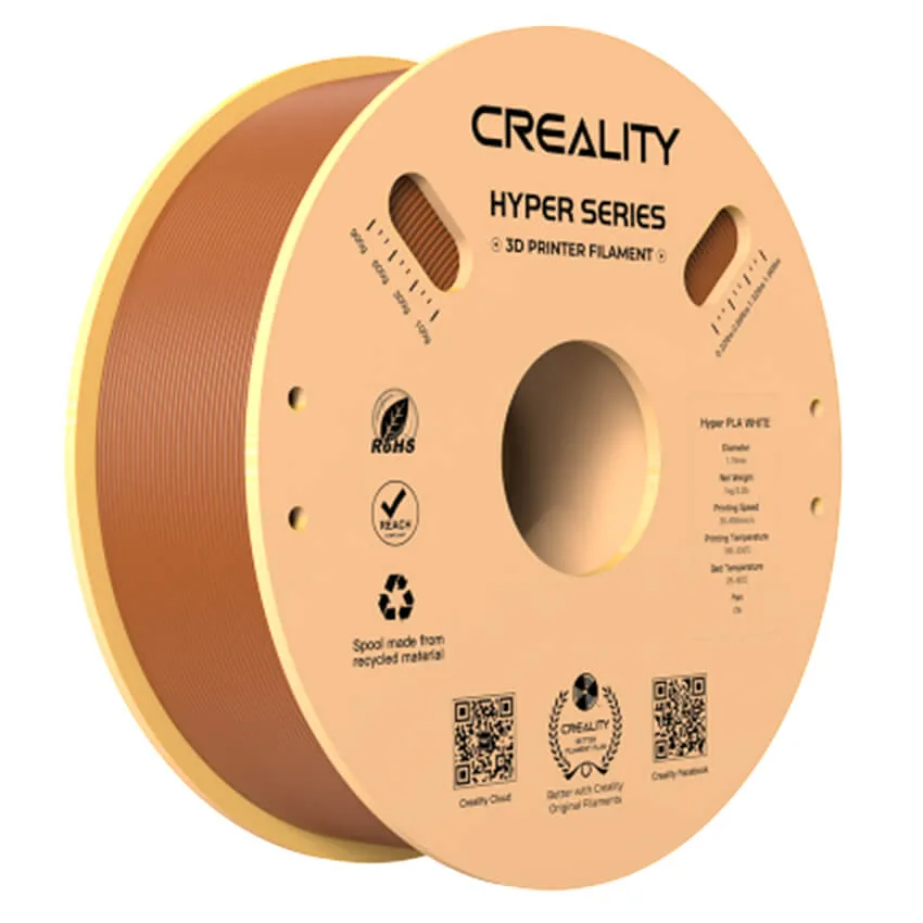 Катушка Hyper PLA-пластика Creality 1.75 мм 1кг., коричневая [3301010382]