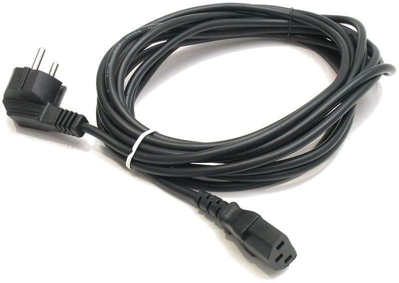 Сетевой кабель 1.8 м, черный