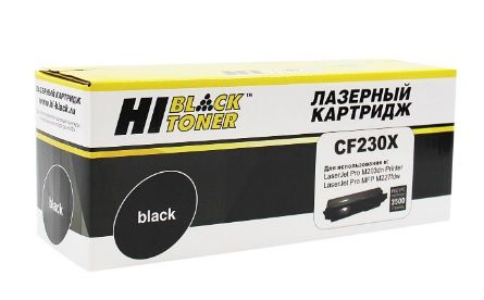 Тонер-картридж Hi-Black CF230X / 051H черный, для HP / Canon (совместимый, 3500 стр., с чипом)