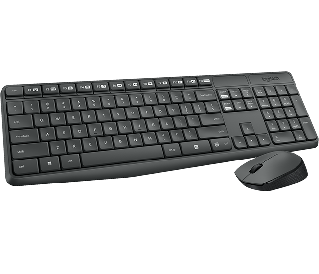 Комплект Logitech Cordless MK235 [920-007948], клавиатура+мышь