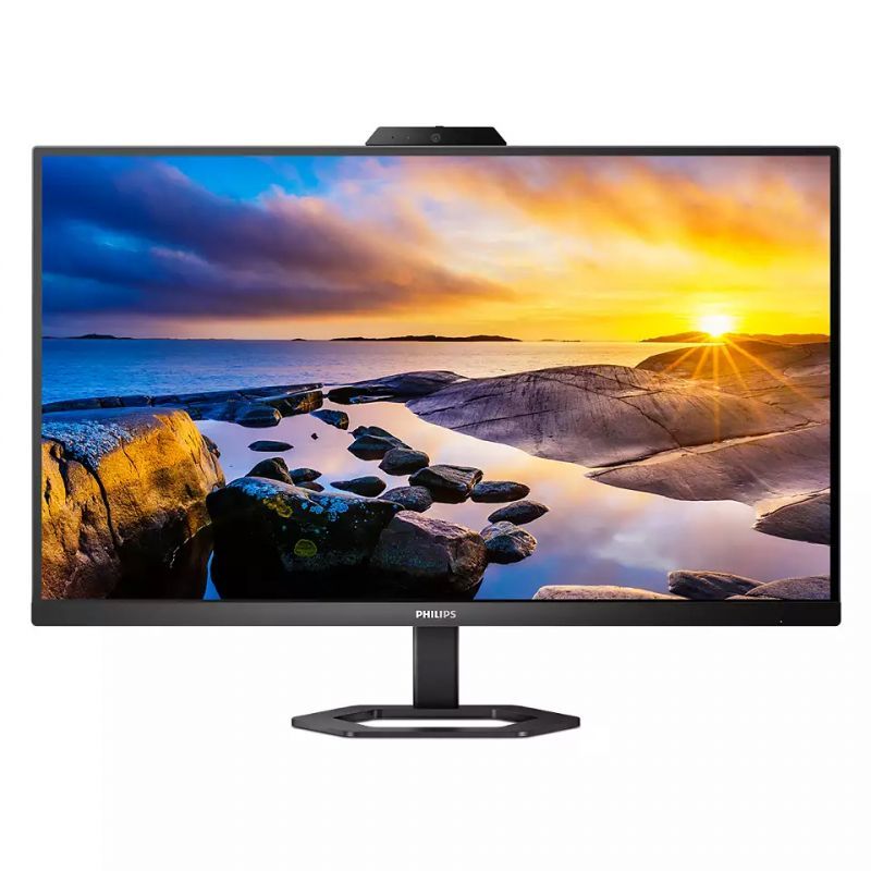 Монитор 27" PHILIPS 27E1N5600HE, веб-камера, колонки, USB, черный 