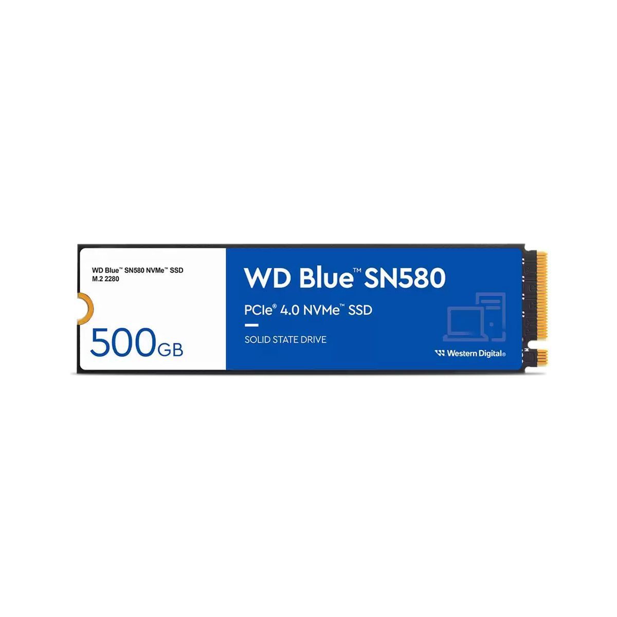 SSD накопитель 500GB WD Blue SN580 WDS500G3B0E, M.2 2280