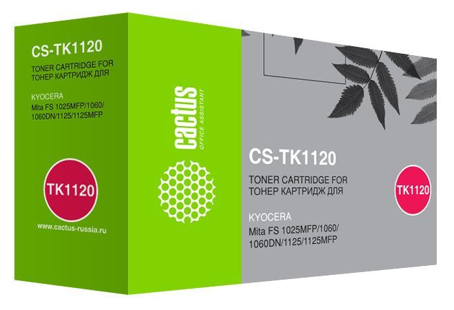 Тонер-картридж Cactus CS-TK1120 черный (совместимый, 3000стр.) для Kyocera FS 1025MFP/1060/1060DN/11