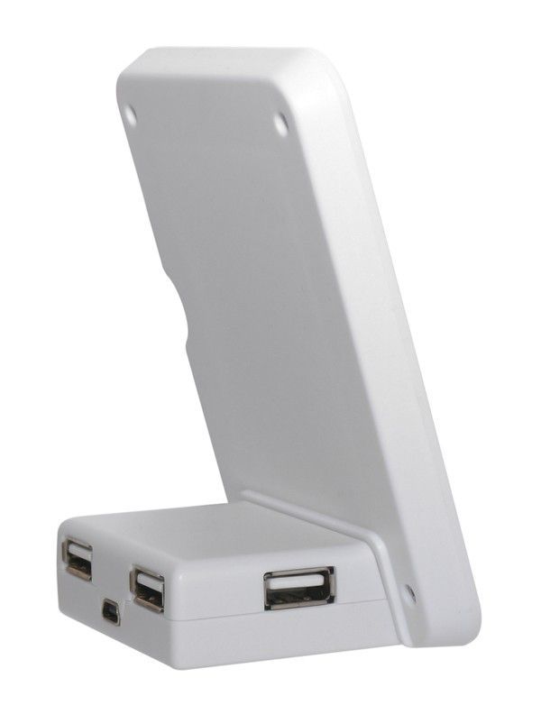 Разветвитель Konoos UK-09 "Электронная фоторамка", 4 порта USB 2.0, пассивный , белый