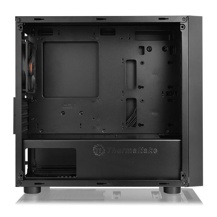 Корпус mATX THERMALTAKE Versa H18 Window [CA-1J4-00S1WN-00] (Micro-Tower, без БП, черный)