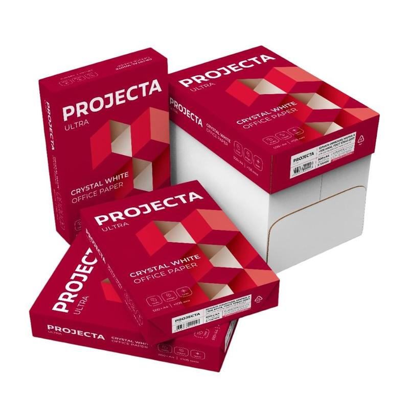 Офисная бумага A4 PROJECTA ULTRA марка А, 80г,210*297мм, 500л/пч