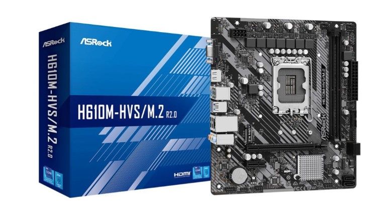 Материнская плата Asrock H610M-HVS/M.2 R2.0, LGA 1700, mATX