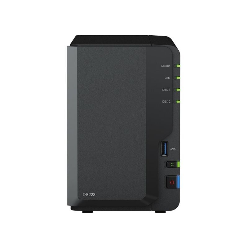 Сетевое хранилище Synology Original DS223, 2-bay, настольный 