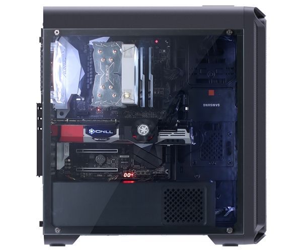 Корпус ATX Zalman i3 edge, Midi-Tower, без БП, черный