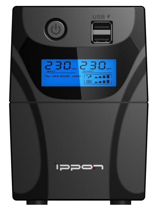 ИБП Ippon Back Power Pro II 800, 480Вт, 800ВА, черный