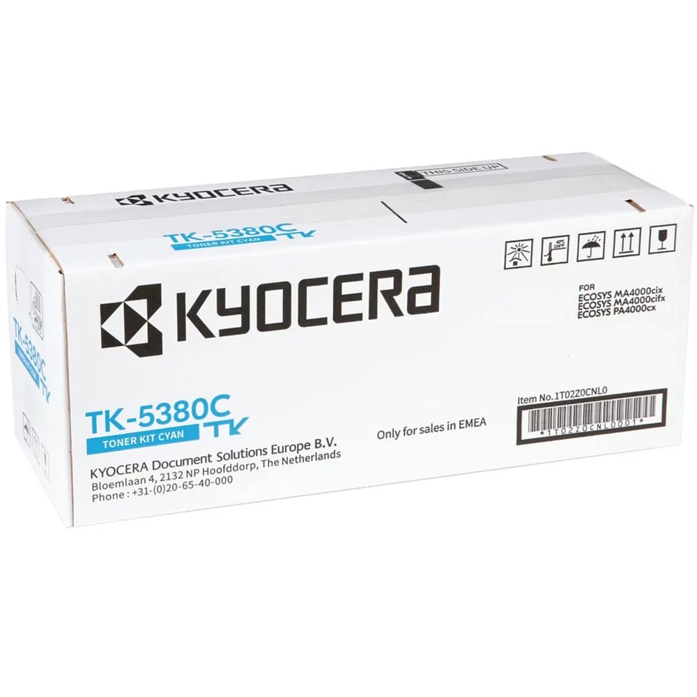 Тонер-картридж Kyocera TK-5380C, голубой, оригинальный, 10000 стр.