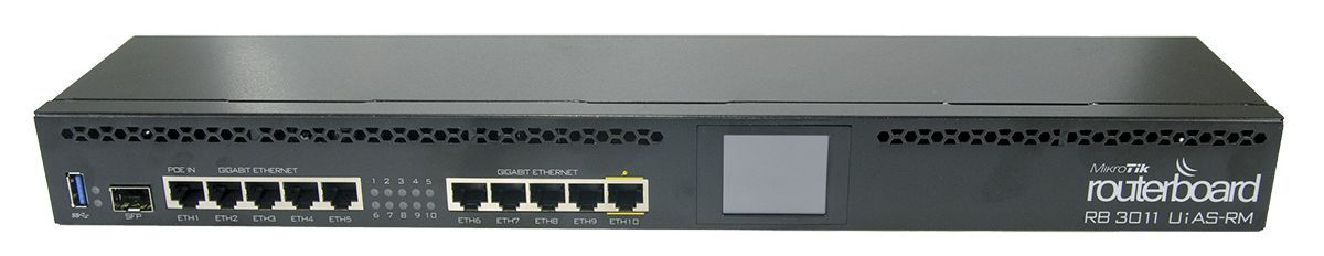 Роутер MIKROTIK RB3011UIAS-RM, черный