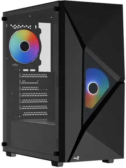 Корпус ATX Aerocool Player-G-BK-v1, Midi-Tower, без БП, черный