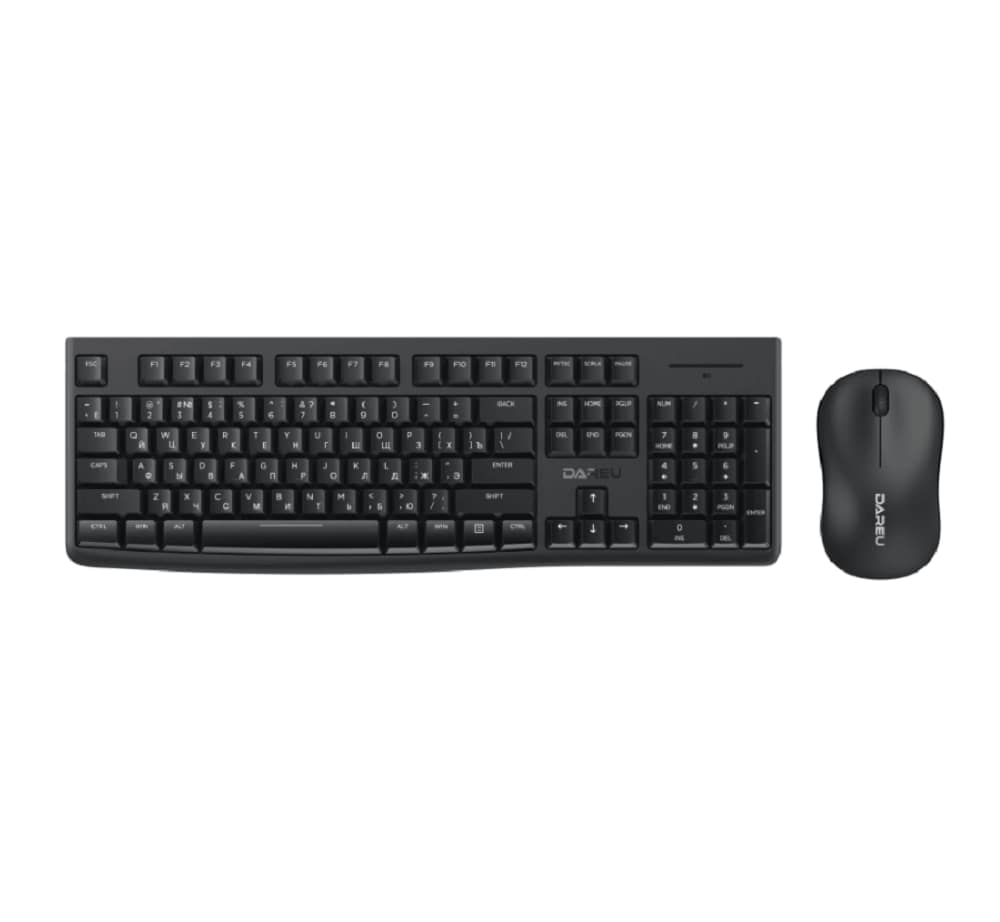 Комплект беспроводной Dareu MK188G Black, черный, клавиатура+мышь
