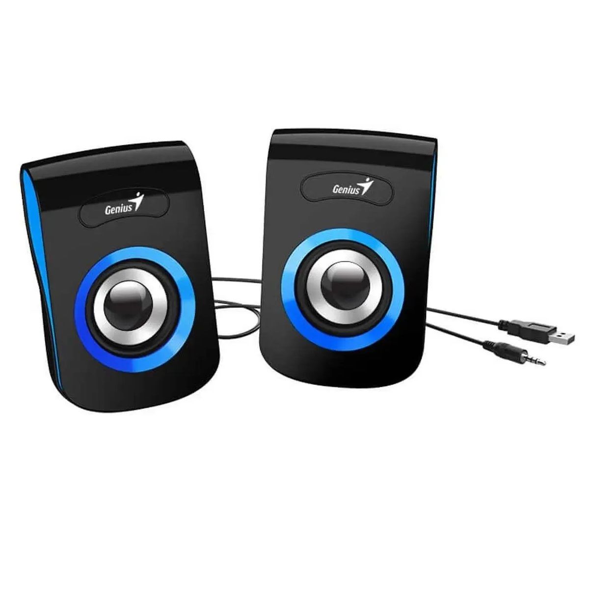 Колонки Genius SP-Q180, 2.0, 2 x 3W RMS, USB-power, Blue