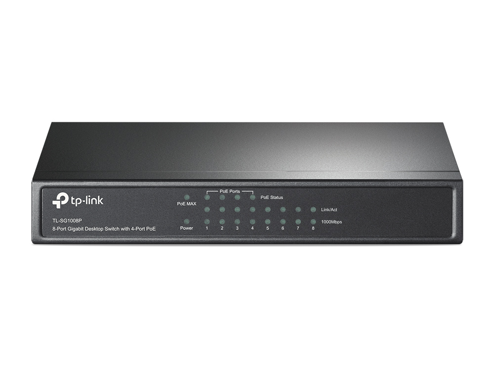 Коммутатор TP-LINK TL-SG1008P (8 port, 100Base-t, PoE)