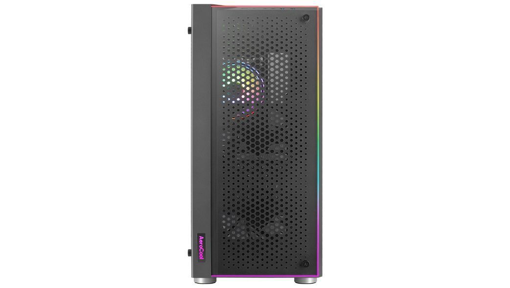 Корпус ATX Aerocool Skribble, Midi-Tower, без БП, черный [skribble-g-bk-v1]