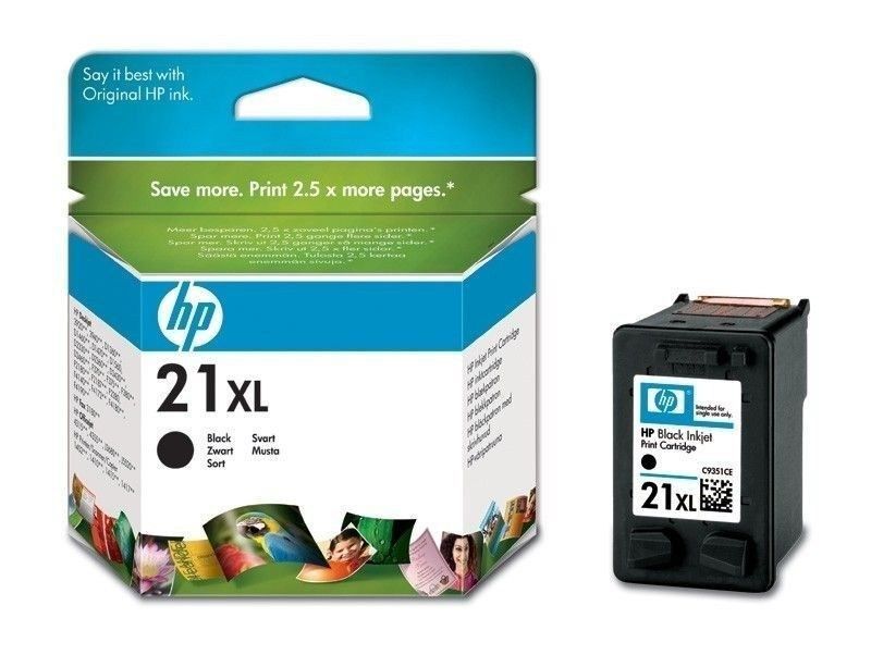 Картридж HP C9351CE [21XL] черный (оригинальный, 475 стр.)