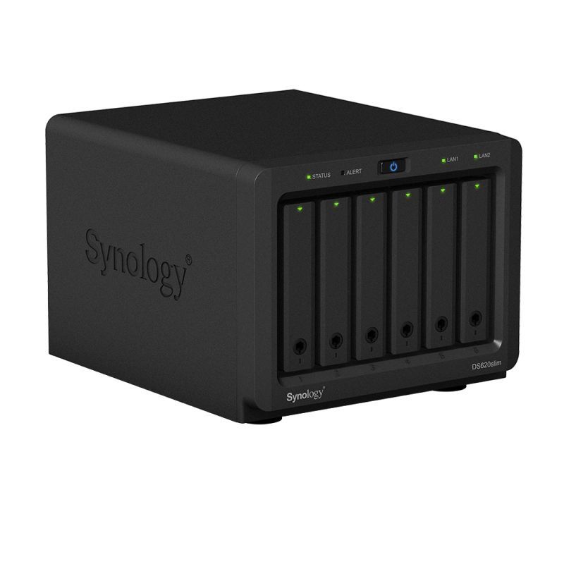 Сетевой накопитель Synology DS620slim на 6 дисков, без HDD 