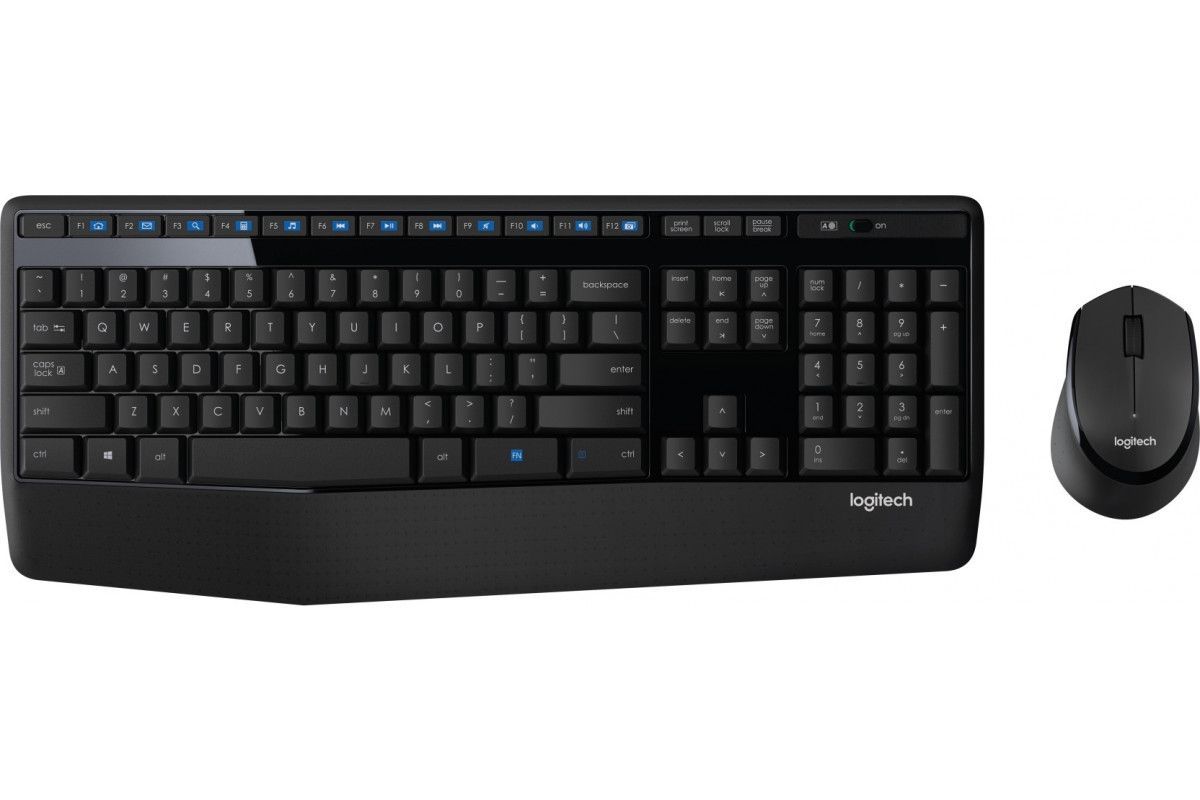 Комплект  клавиатура+мышь Logitech MK345, беспроводной, черный [920-008534]