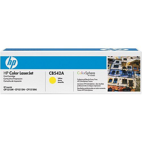 Тонер-картридж HP CLJ CB542A [125A] желтый (оригинальный, 1400 стр.)