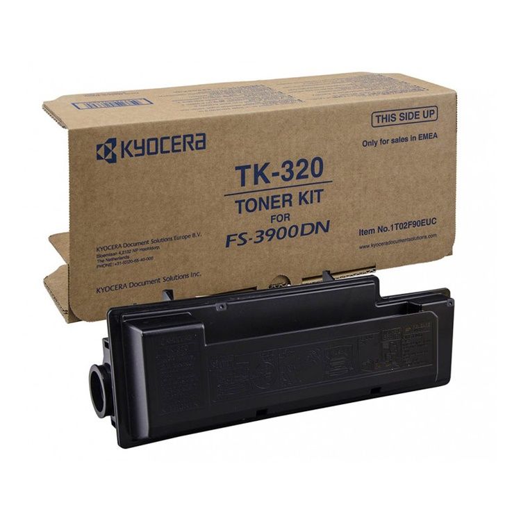 Тонер-картридж Kyocera TK-320 черный, оригинальный, 15 000 стр.