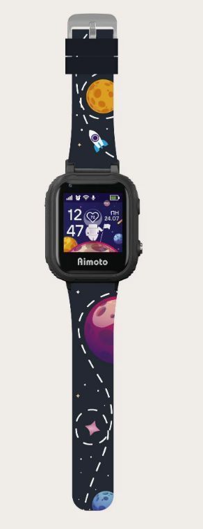 Детские умные часы Aimoto Pro 4G, кнопка SOS, расцветка космос [8100820]