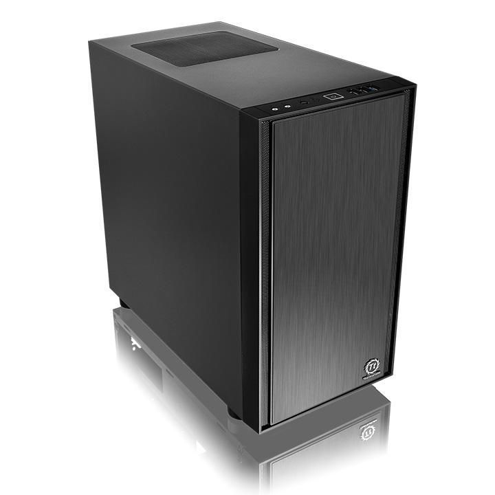 Корпус mATX THERMALTAKE Versa H17 [CA-1J1-00S1NN-00] (Micro-Tower, без БП, черный)