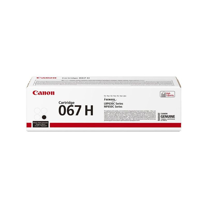 Тонер-картридж Canon 067H BK чёрный, 3100 стр., оригинальный