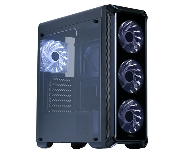 Корпус ATX Zalman i3 edge, Midi-Tower, без БП, черный