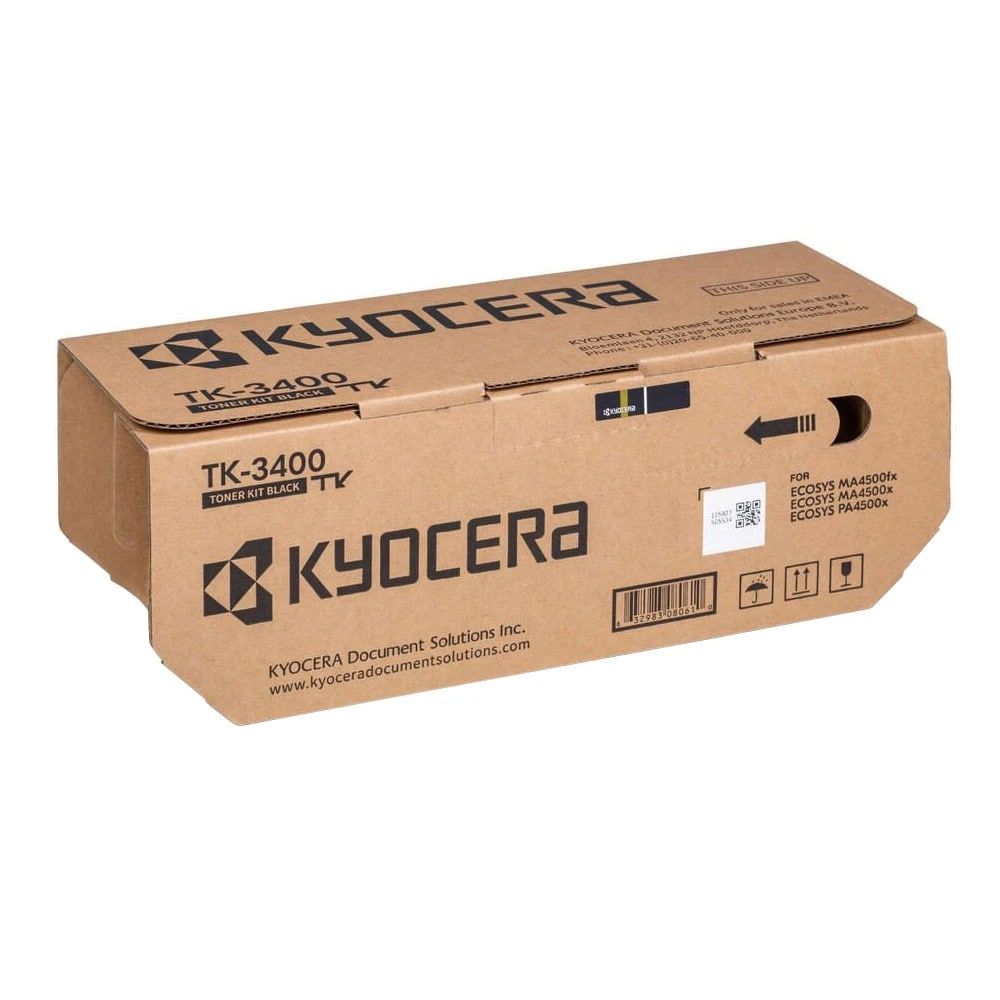 Тонер-картридж Kyocera TK-3400 черный, оригинальный, 12 500 стр.