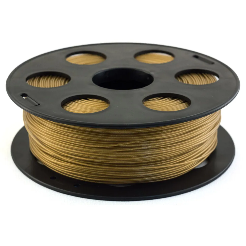 Катушка PLA  пластика Bestfilament 1.75 мм 1кг., золотистый металлик (st_pla_1kg_1.75_smetal)