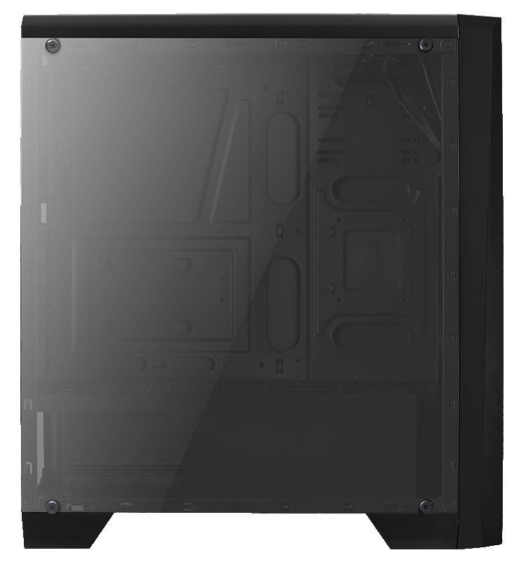 Корпус ATX Aerocool Cylon, Midi-Tower, без БП, черный [cylon bk]