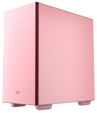 Корпус Deepcool MACUBE 110 PKRD без БП, боковое окно (закаленное стекло), розовый, mATX