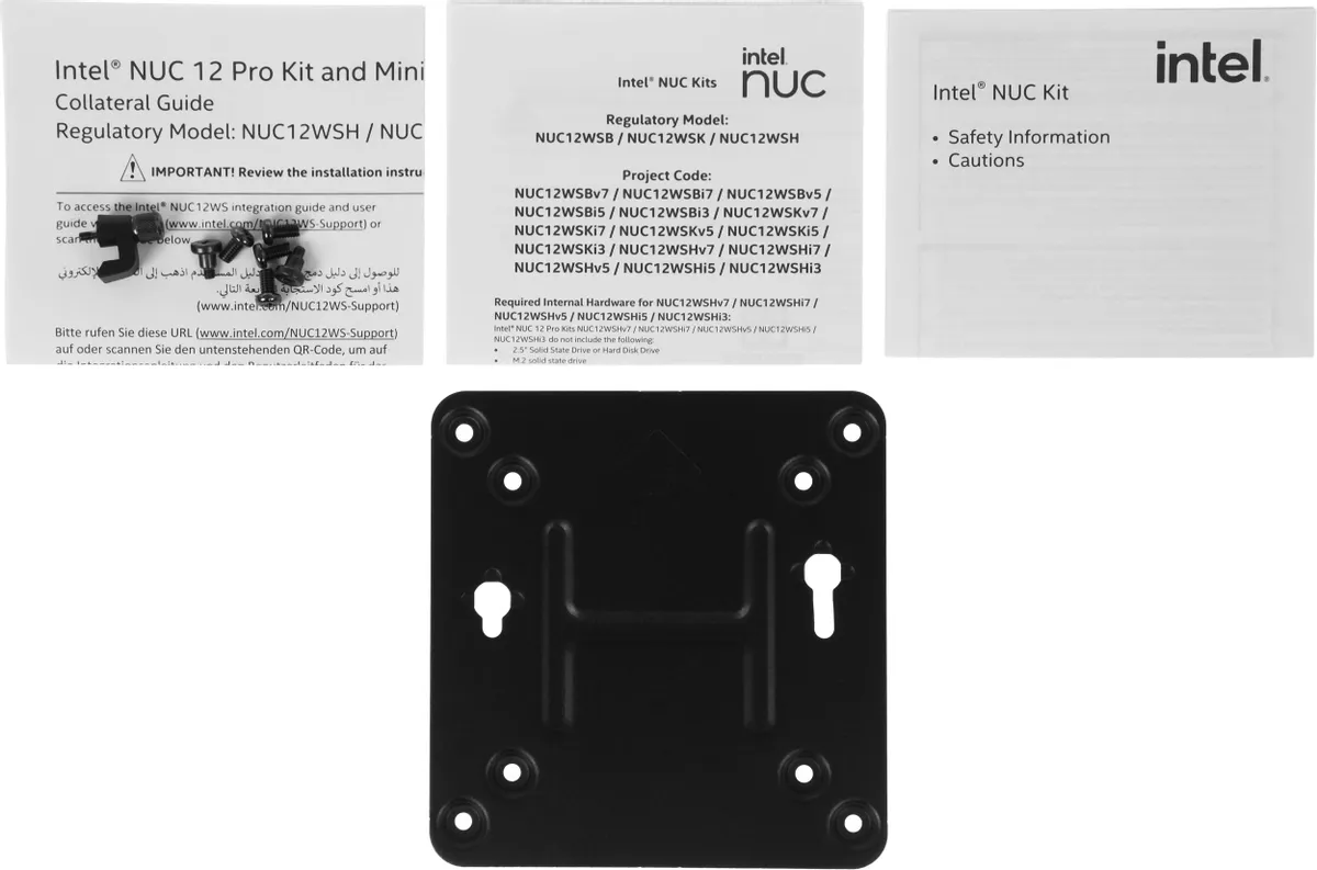 Платформа Intel NUC RNUC12WSKI30001, Core i3 i3-1220P, без кабеля питания