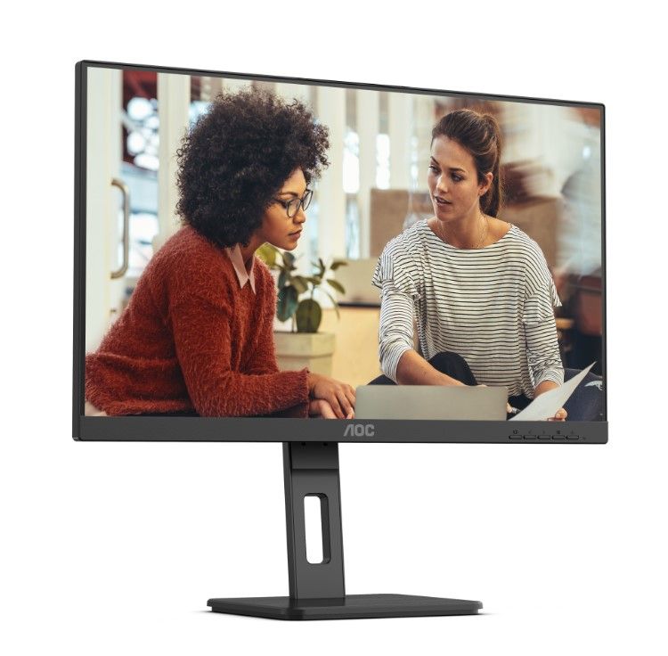 Монитор  24" AOC 24E3QAF, IPS, 75Гц, колонки, черный