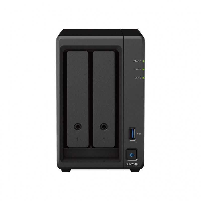 Сетевое хранилище NAS Synology Original DS723+ 2-bay настольный Ryzen R1600