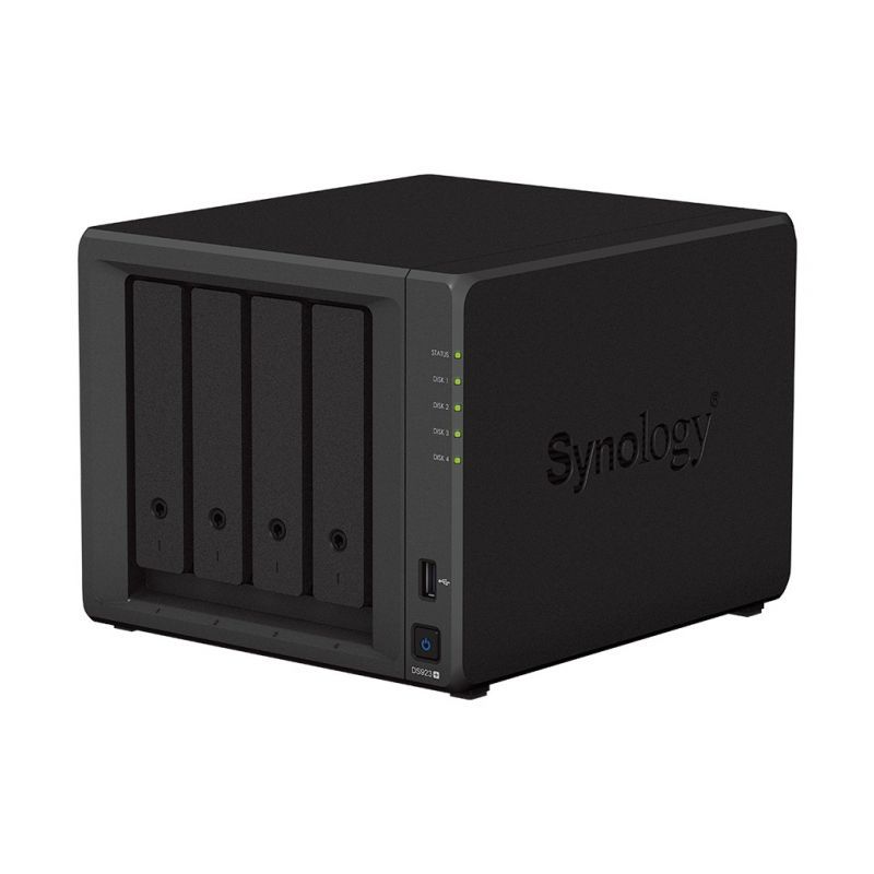 Сетевое хранилище NAS Synology Original DS923+ 4-bay настольный Ryzen R1600