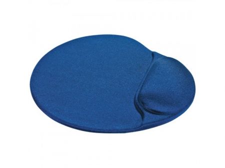 Коврик для мыши Defender №50916, синий, с гелевой подушкой, лайкра, нескользящ.основа (260х225х5мм)