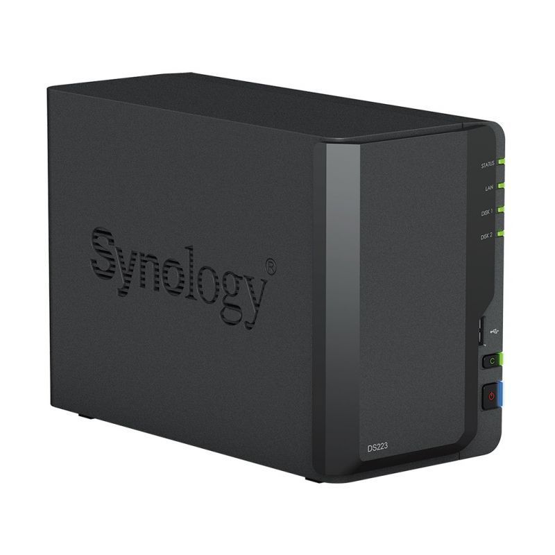 Сетевое хранилище Synology Original DS223, 2-bay, настольный 