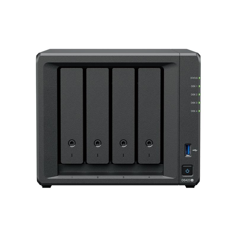 Сетевое хранилище Synology DS423+, на 4x2.5"/3.5" SATA диска, без HDD 