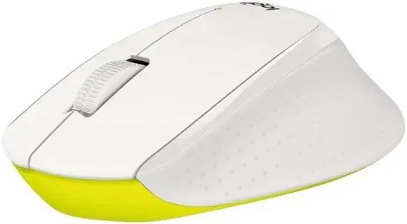 Мышь беспроводная Logitech M330 Silent Plus White/Yellow [910-004926]