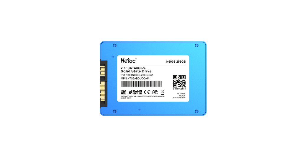 SSD накопитель 256GB Netac N600S 2.5 SATAIII [NT01N600S-256G-S3X]