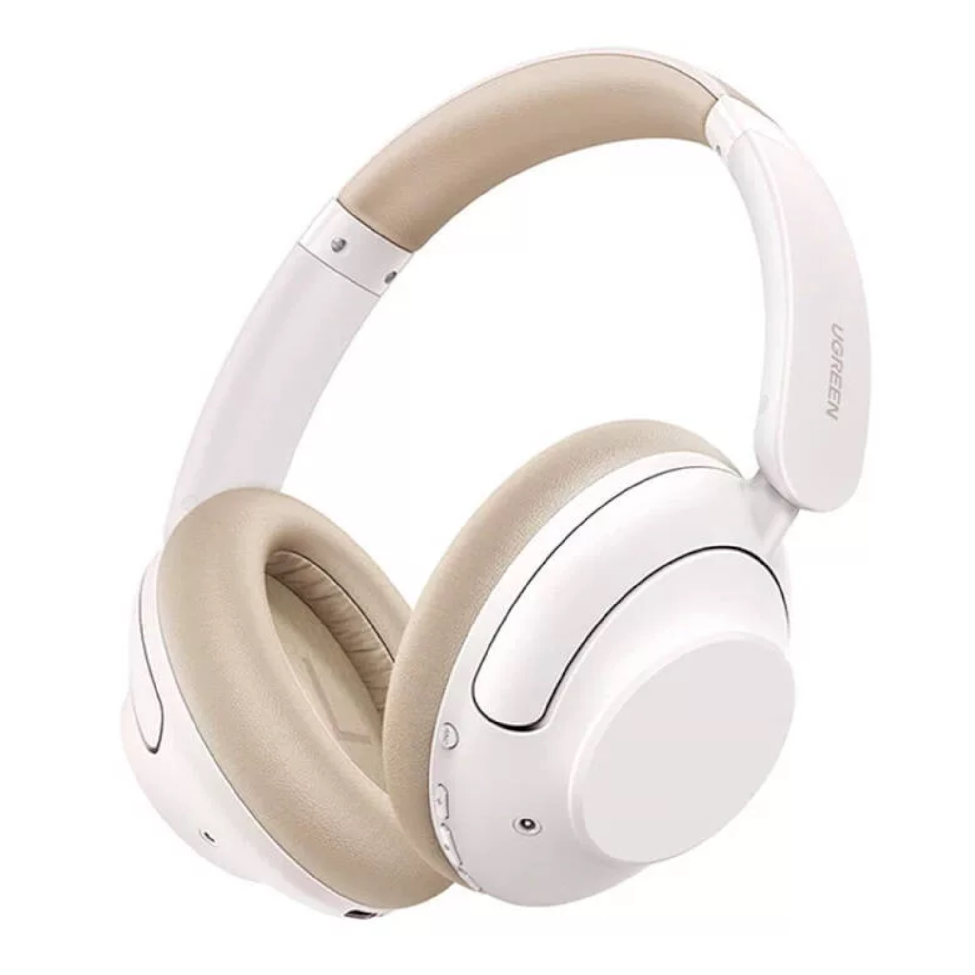 Наушники накладные беспроводные UGREEN HP202 HiTune Max5 Hybrid Active Noise-Cancelling, белые