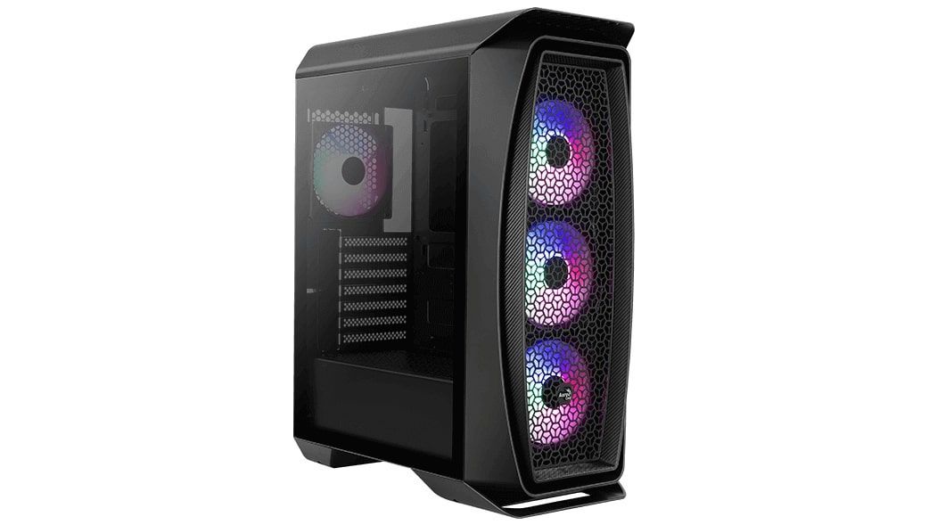 Корпус ATX Aerocool Aero One Frost-G-BK-v1, Midi-Tower, черный [accm-pb17043.11]