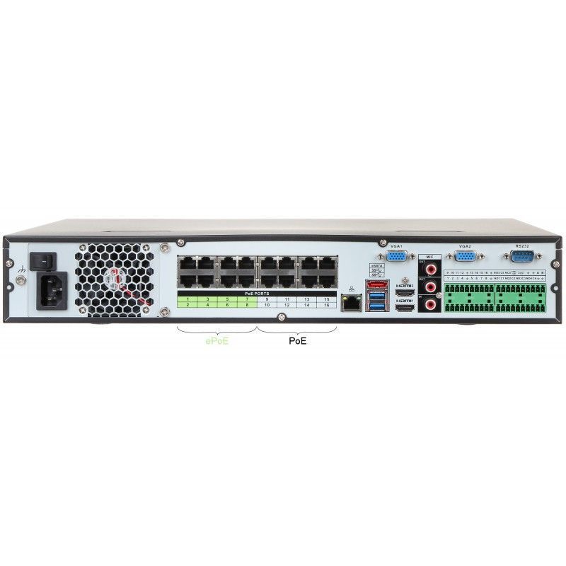16-канальный IP-видеорегистратор Dahua DHI-NVR5416-16P-4KS2E (16CH, PoE, 4HDD, 1080P, USB)