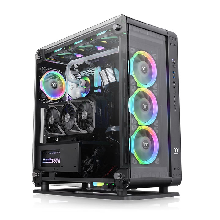 Корпус ATX Thermaltake Core P6 TG, Midi-Tower, без БП, черный [ca-1v2-00m1wn-00]