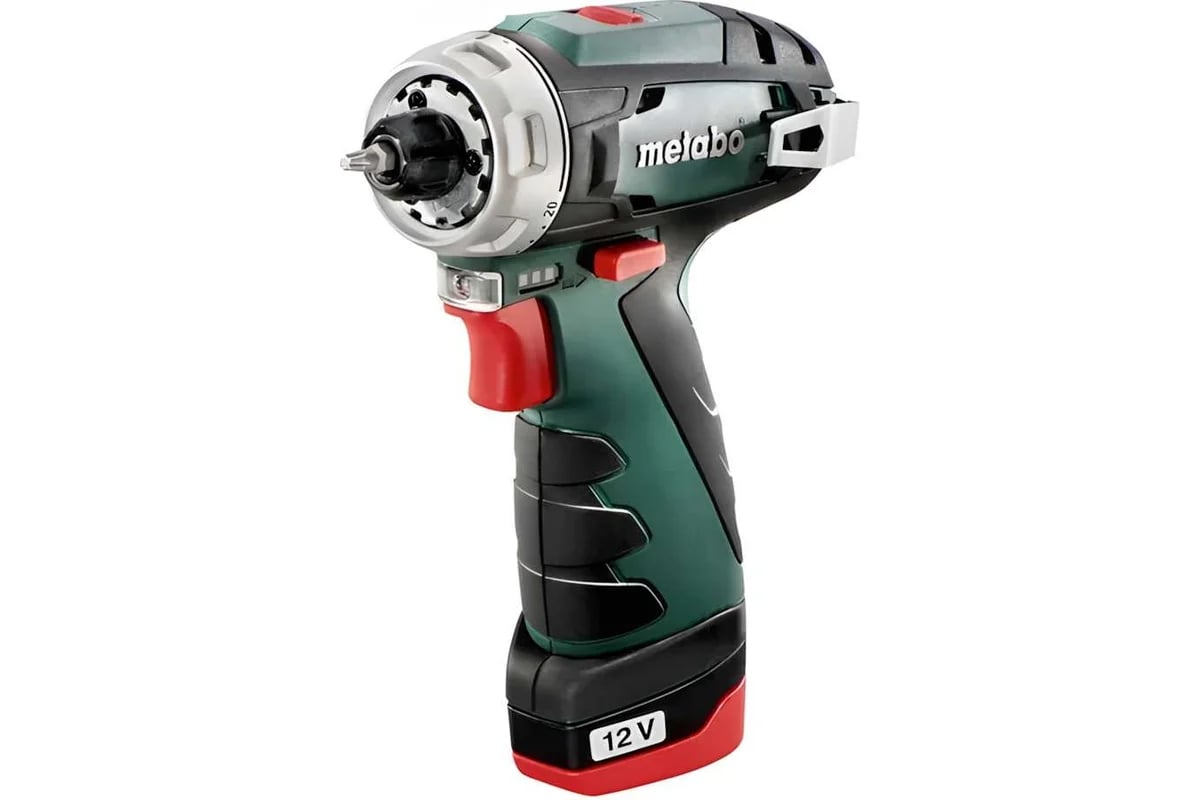 Безударная дрель-шуруповерт Metabo PowerMaxx BS, 12 В, 2 акк, коробка [600984000] 